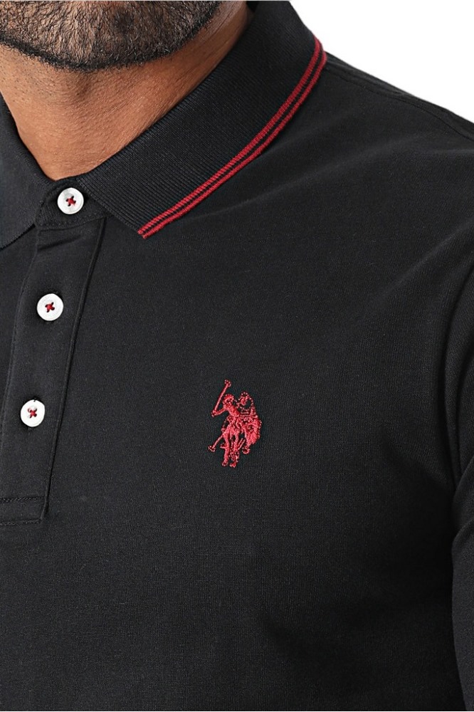 U.S.POLO ASSN KENE ΜΠΛΟΥΖΑ ΑΝΔΡΙΚΗ BLACK