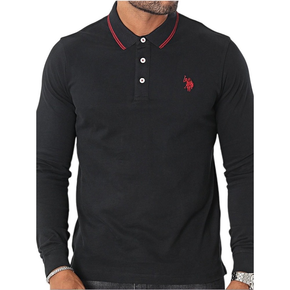 U.S.POLO ASSN KENE ΜΠΛΟΥΖΑ ΑΝΔΡΙΚΗ BLACK