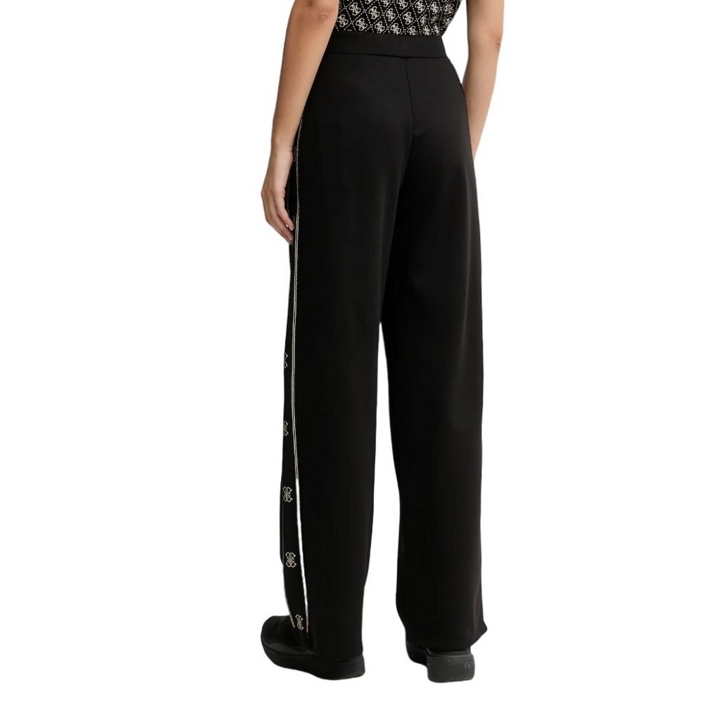 GUESS OCTAVIA WIDE LEG PANTS ΦΟΡΜΑ ΓΥΝΑΙΚΕΙΑ BLACK