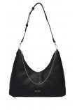 CALVIN KLEIN EMBLEM HW PEBBLE TOP ZIP HOBO ΤΣΑΝΤΑ ΓΥΝΑΙΚΕΙΑ BLACK