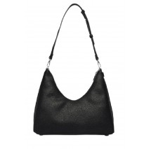 CALVIN KLEIN EMBLEM HW PEBBLE TOP ZIP HOBO ΤΣΑΝΤΑ ΓΥΝΑΙΚΕΙΑ BLACK