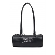 TOMMY JEANS BOLD SCRIPT SHOULDER BARREL ΤΣΑΝΤΑ ΓΥΝΑΙΚΕΙΑ BLACK