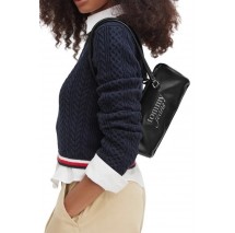 TOMMY JEANS BOLD SCRIPT SHOULDER BARREL ΤΣΑΝΤΑ ΓΥΝΑΙΚΕΙΑ BLACK