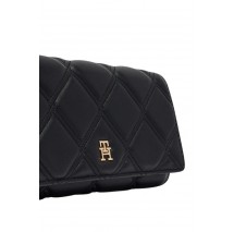 TOMMY HILFIGER FEMININE WALLET ON CHAIN ΠΟΡΤΟΦΟΛΙ ΓΥΝΑΙΚΕΙΟ BLACK