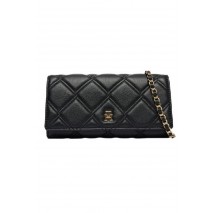 TOMMY HILFIGER FEMININE WALLET ON CHAIN ΠΟΡΤΟΦΟΛΙ ΓΥΝΑΙΚΕΙΟ BLACK