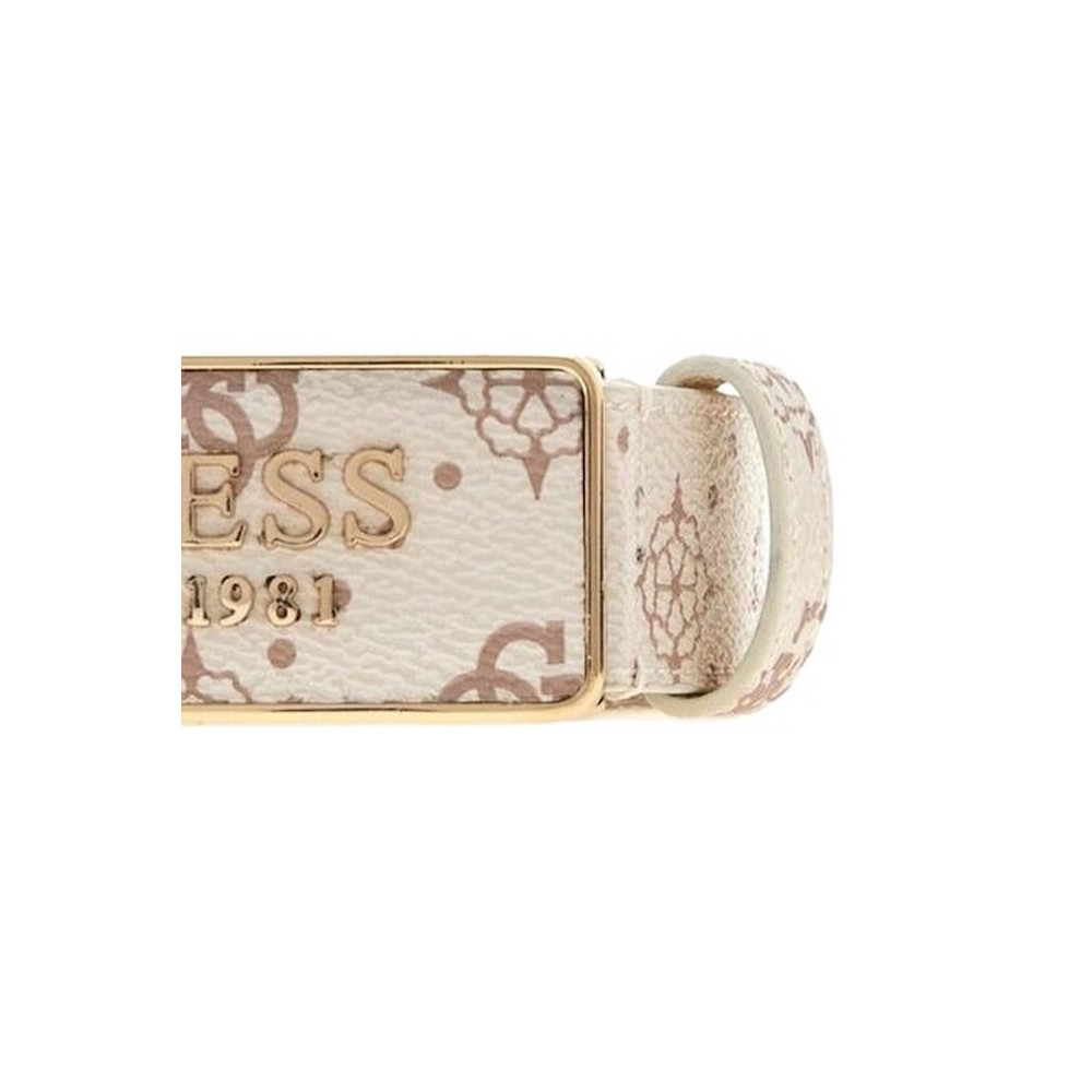 GUESS CARRIE LOGO NT ADJ& NT REV H30 ΖΩΝΗ ΓΥΝΑΙΚΕΙΑ VANILLA