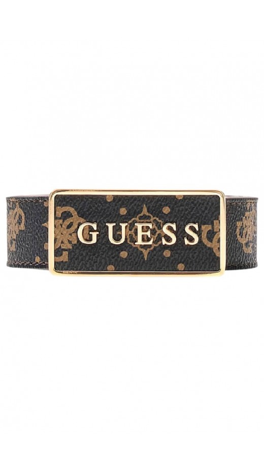 GUESS CARRIE LOGO NT ADJ& NT REV H30 ΖΩΝΗ ΓΥΝΑΙΚΕΙΑ DARK BROWN
