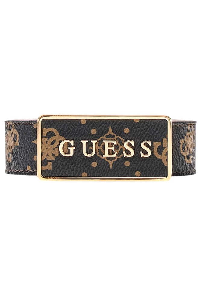 GUESS CARRIE LOGO NT ADJ& NT REV H30 ΖΩΝΗ ΓΥΝΑΙΚΕΙΑ DARK BROWN