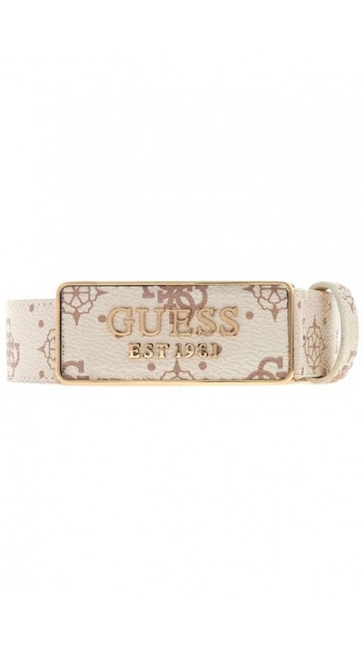 GUESS CARRIE LOGO NT ADJ& NT REV H30 ΖΩΝΗ ΓΥΝΑΙΚΕΙΑ VANILLA