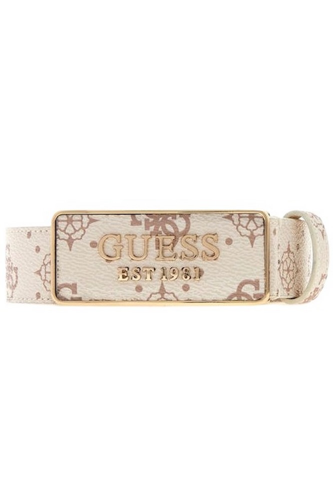 GUESS CARRIE LOGO NT ADJ& NT REV H30 ΖΩΝΗ ΓΥΝΑΙΚΕΙΑ VANILLA