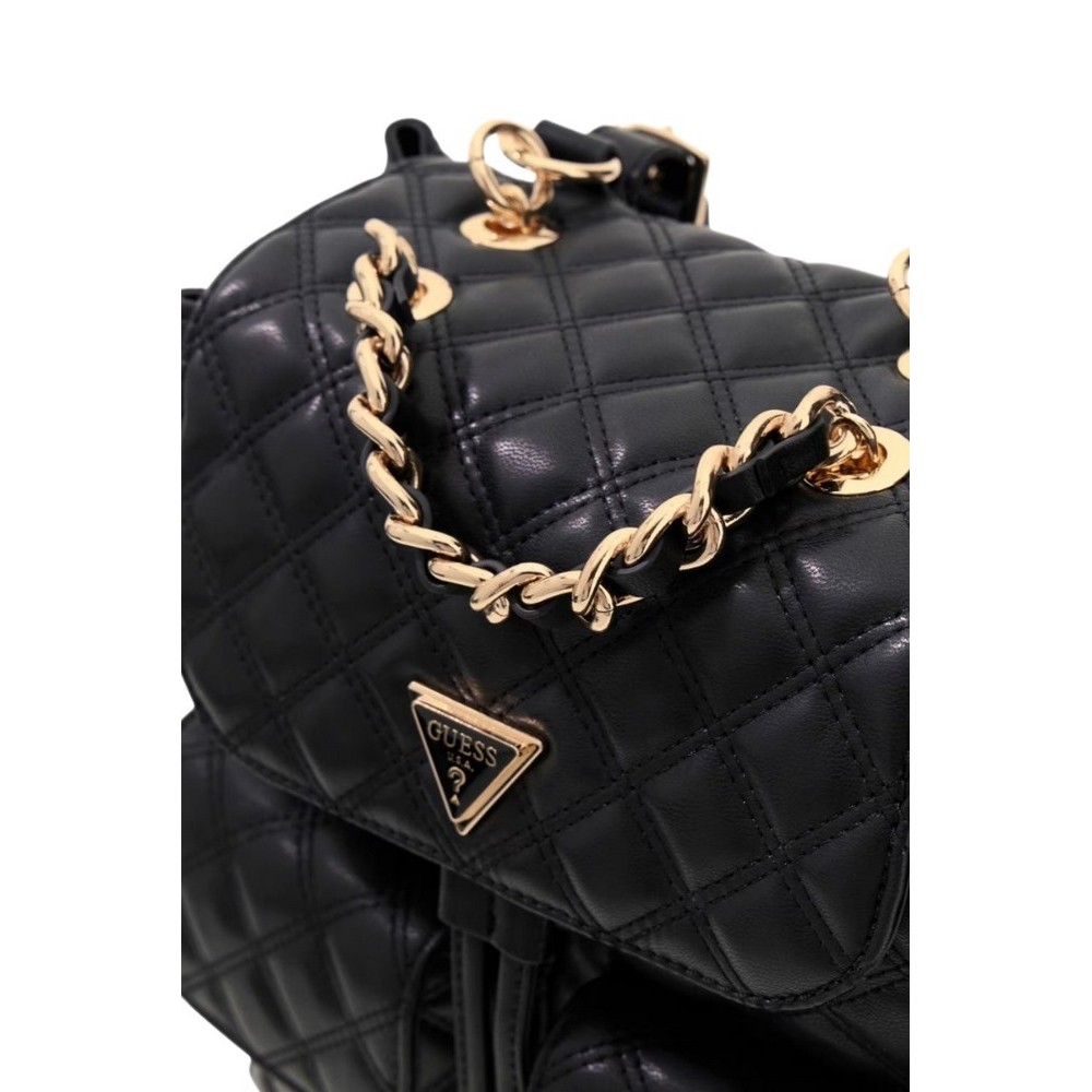 GUESS GIULLY II FLAP BACKPACK ΤΣΑΝΤΑ ΓΥΝΑΙΚΕΙΑ BLACK