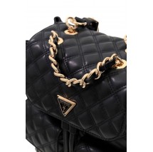 GUESS GIULLY II FLAP BACKPACK ΤΣΑΝΤΑ ΓΥΝΑΙΚΕΙΑ BLACK