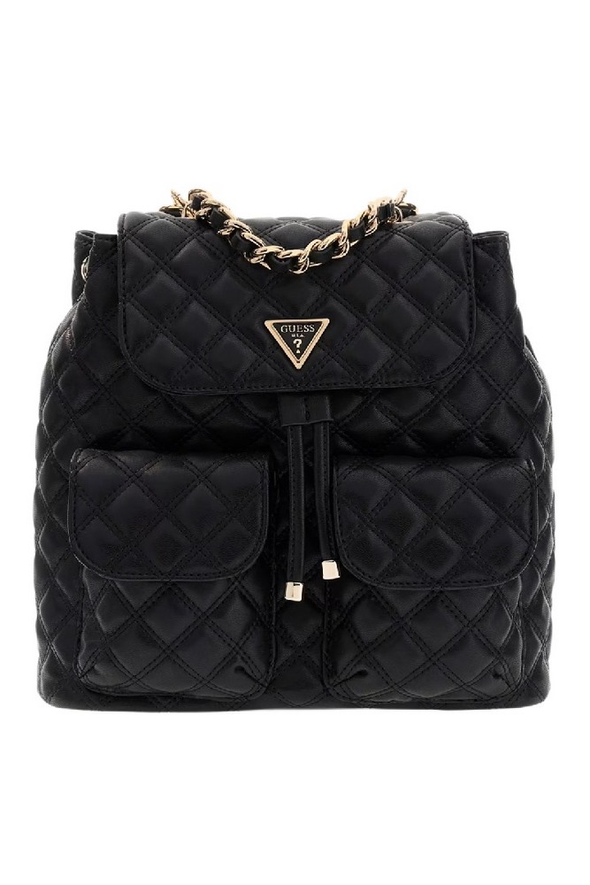 GUESS GIULLY II FLAP BACKPACK ΤΣΑΝΤΑ ΓΥΝΑΙΚΕΙΑ BLACK