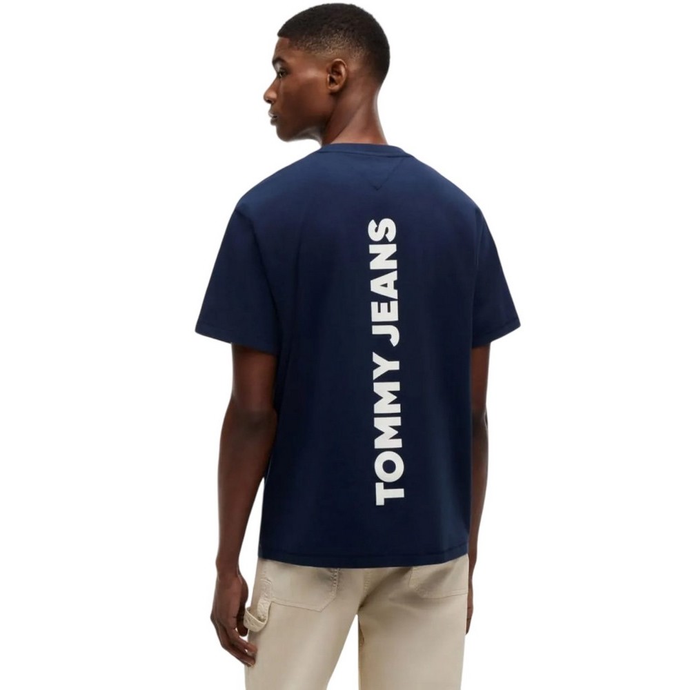 TOMMY JEANS RLX CREST 1985 T-SHIRT ΜΠΛΟΥΖΑ ΑΝΔΡΙΚΗ NAVY