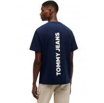 TOMMY JEANS RLX CREST 1985 T-SHIRT ΜΠΛΟΥΖΑ ΑΝΔΡΙΚΗ NAVY