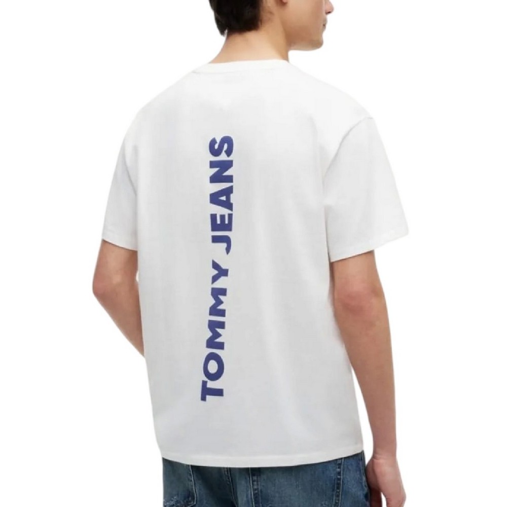 TOMMY JEANS RLX CREST 1985 T-SHIRT ΜΠΛΟΥΖΑ ΑΝΔΡΙΚΗ ECRU