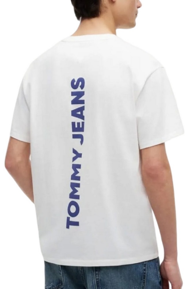 TOMMY JEANS RLX CREST 1985 T-SHIRT ΜΠΛΟΥΖΑ ΑΝΔΡΙΚΗ ECRU