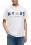 TOMMY JEANS RLX CREST 1985 T-SHIRT ΜΠΛΟΥΖΑ ΑΝΔΡΙΚΗ ECRU