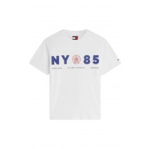 TOMMY JEANS RLX CREST 1985 T-SHIRT ΜΠΛΟΥΖΑ ΑΝΔΡΙΚΗ ECRU