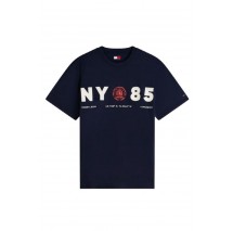 TOMMY JEANS RLX CREST 1985 T-SHIRT ΜΠΛΟΥΖΑ ΑΝΔΡΙΚΗ NAVY