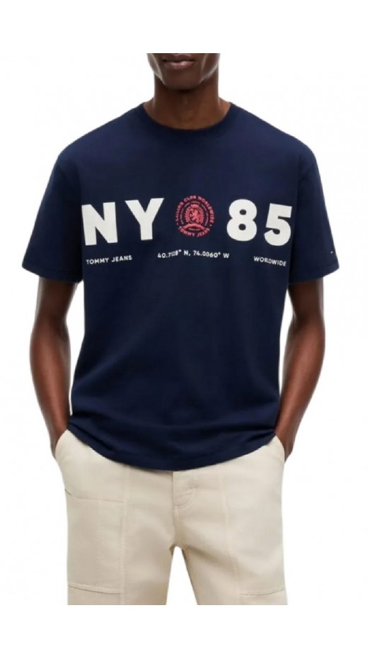 TOMMY JEANS RLX CREST 1985 T-SHIRT ΜΠΛΟΥΖΑ ΑΝΔΡΙΚΗ NAVY