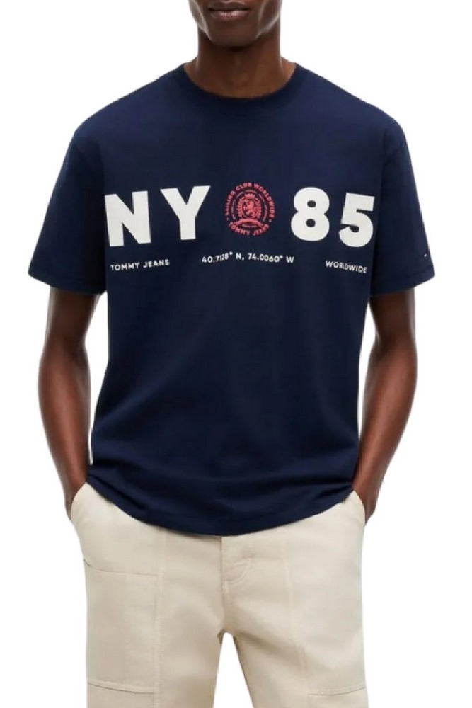 TOMMY JEANS RLX CREST 1985 T-SHIRT ΜΠΛΟΥΖΑ ΑΝΔΡΙΚΗ NAVY