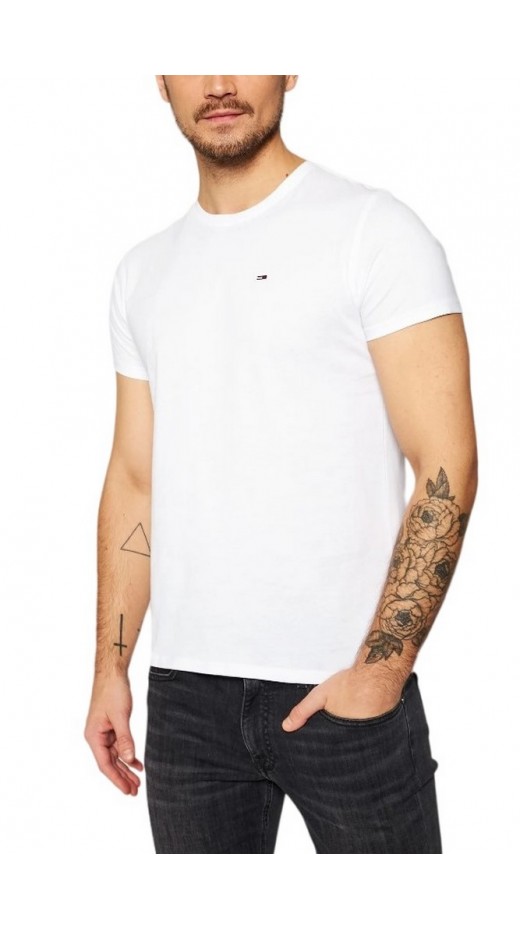 TOMMY JEANS XSLIM JERSEY TEE T-SHIRT ΜΠΛΟΥΖΑ ΑΝΔΡΙΚΗ WHITE