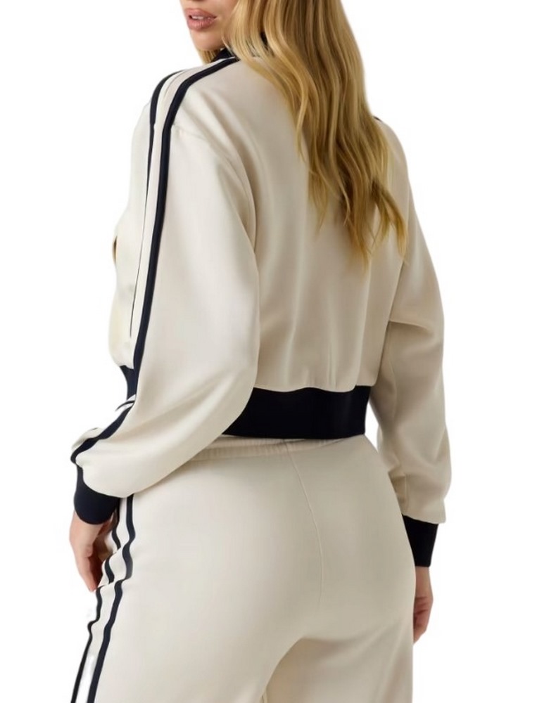 GUESS HOSHI FULL ZIP SWEATSHIRT ΖΑΚΕΤΑ ΦΟΥΤΕΡ ΓΥΝΑΙΚΕΙΑ ECRU