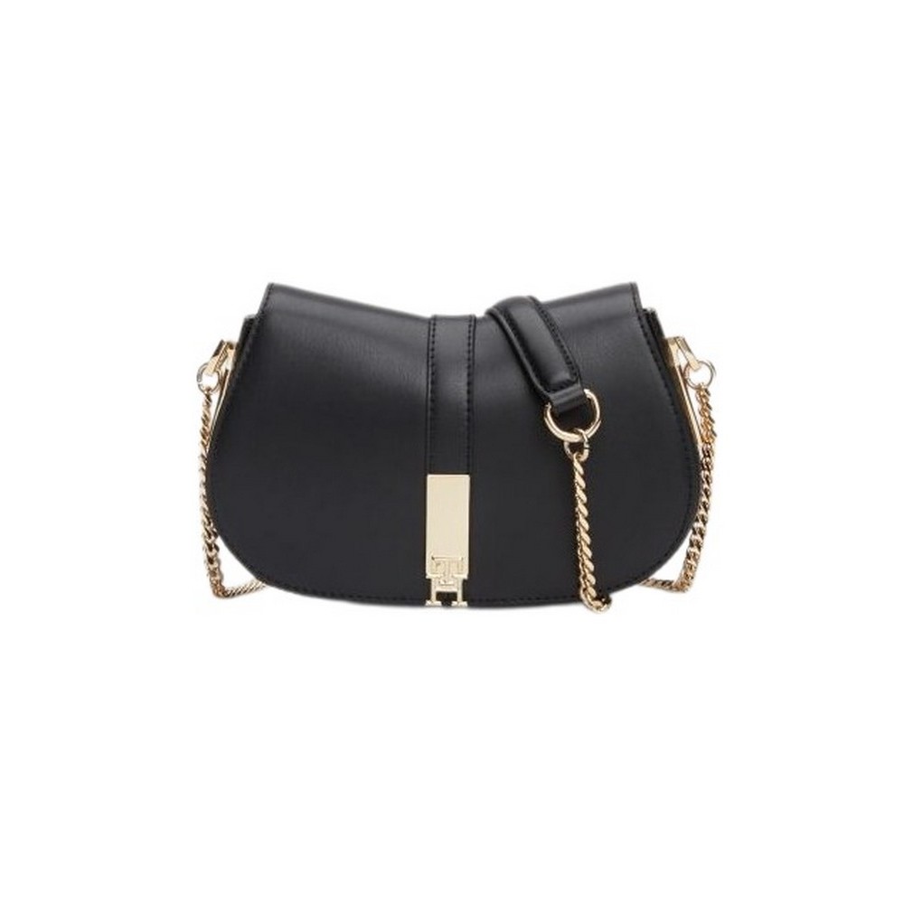 TOMMY HILFIGER TH HERITAGE CROSSOVER CHAIN ΤΣΑΝΤΑ ΓΥΝΑΙΚΕΙΑ BLACK