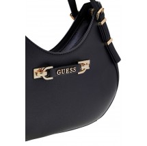 GUESS LEFIA SMALL SATCHEL ΤΣΑΝΤΑ ΓΥΝΑΙΚΕΙΑ BLACK
