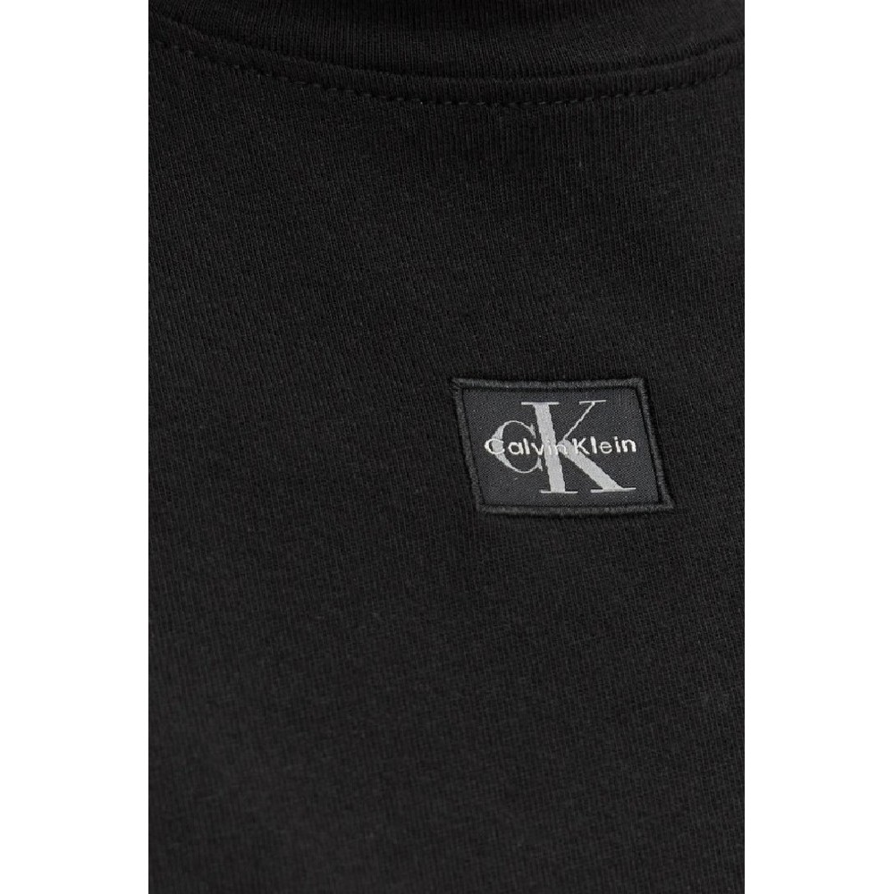 CALVIN KLEIN JEANS WOVEN LABEL CLASSIC FIT T-SHIRT ΜΠΛΟΥΖΑ ΓΥΝΑΙΚΕΙΑ BLACK