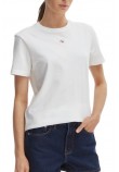 CALVIN KLEIN JEANS WOVEN LABEL CLASSIC FIT T-SHIRT ΜΠΛΟΥΖΑ ΓΥΝΑΙΚΕΙΑ BRIGHT WHITE