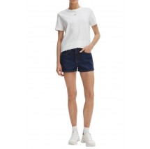 CALVIN KLEIN JEANS WOVEN LABEL CLASSIC FIT T-SHIRT ΜΠΛΟΥΖΑ ΓΥΝΑΙΚΕΙΑ BRIGHT WHITE