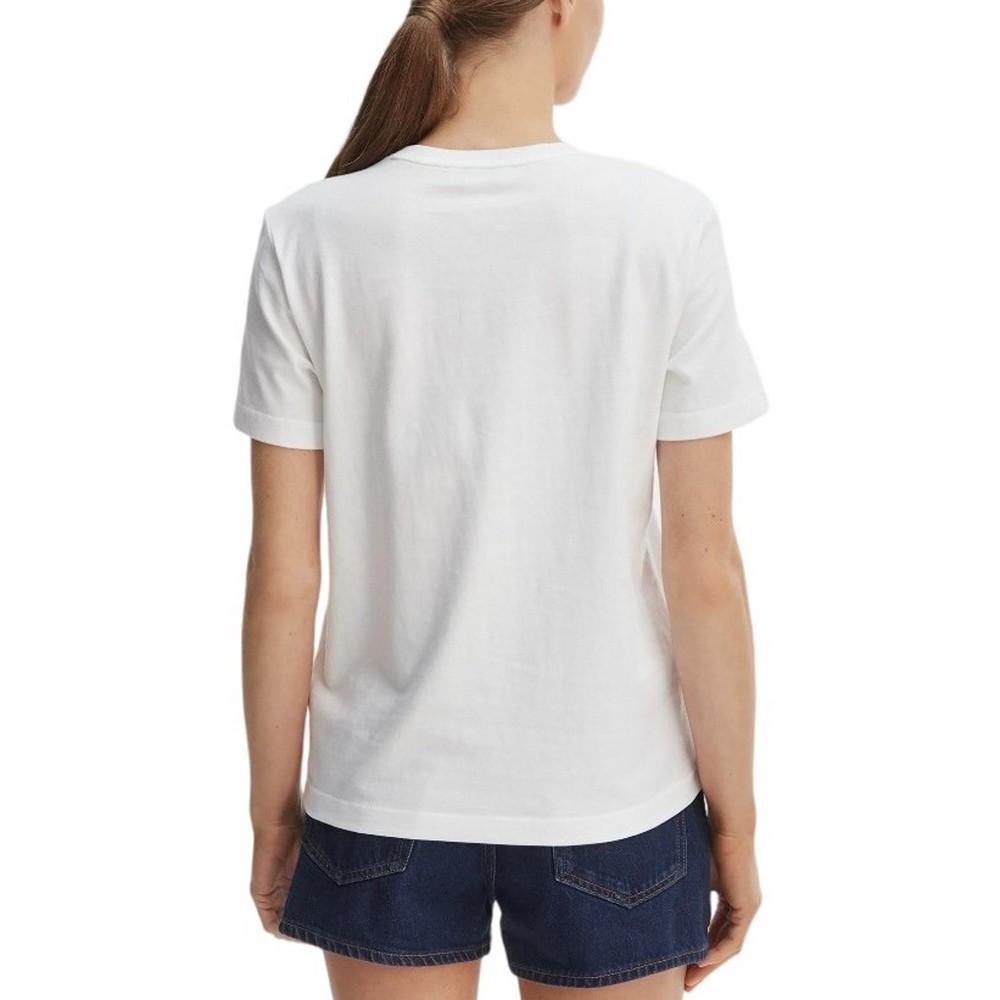 CALVIN KLEIN JEANS WOVEN LABEL CLASSIC FIT T-SHIRT ΜΠΛΟΥΖΑ ΓΥΝΑΙΚΕΙΑ BRIGHT WHITE