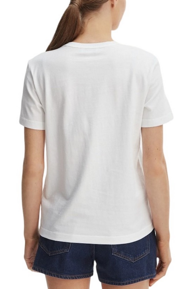 CALVIN KLEIN JEANS WOVEN LABEL CLASSIC FIT T-SHIRT ΜΠΛΟΥΖΑ ΓΥΝΑΙΚΕΙΑ BRIGHT WHITE