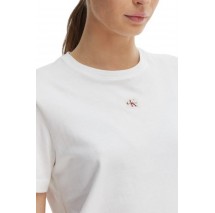 CALVIN KLEIN JEANS WOVEN LABEL CLASSIC FIT T-SHIRT ΜΠΛΟΥΖΑ ΓΥΝΑΙΚΕΙΑ BRIGHT WHITE