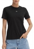 CALVIN KLEIN JEANS WOVEN LABEL CLASSIC FIT T-SHIRT ΜΠΛΟΥΖΑ ΓΥΝΑΙΚΕΙΑ BLACK