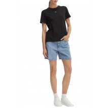CALVIN KLEIN JEANS WOVEN LABEL CLASSIC FIT T-SHIRT ΜΠΛΟΥΖΑ ΓΥΝΑΙΚΕΙΑ BLACK