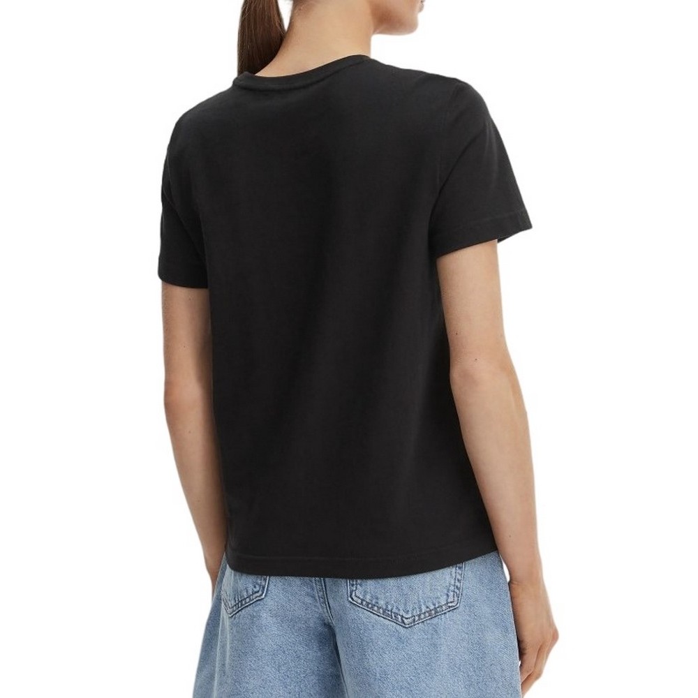 CALVIN KLEIN JEANS WOVEN LABEL CLASSIC FIT T-SHIRT ΜΠΛΟΥΖΑ ΓΥΝΑΙΚΕΙΑ BLACK