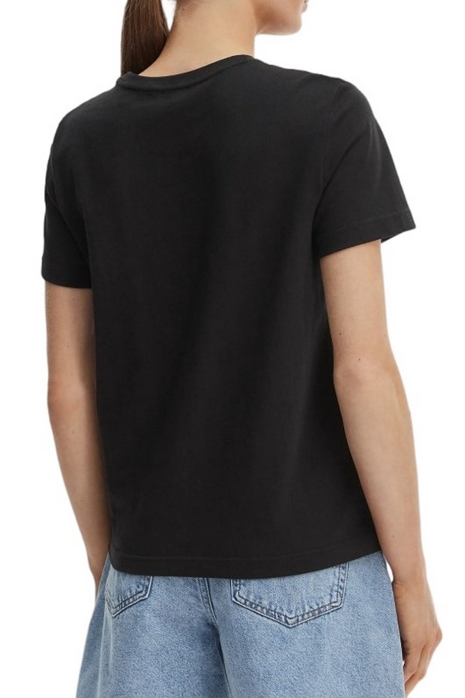 CALVIN KLEIN JEANS WOVEN LABEL CLASSIC FIT T-SHIRT ΜΠΛΟΥΖΑ ΓΥΝΑΙΚΕΙΑ BLACK