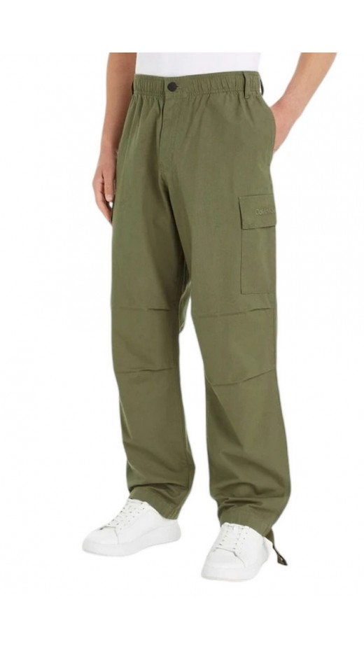 CALVIN KLEIN JEANS ESSENTIAL REGULAR CARGO PANT ΠΑΝΤΕΛΟΝΙ ΑΝΔΡΙΚΟ OLIVE