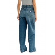 GUESS GINA WIDE LEG PANT ΠΑΝΤΕΛΟΝΙ ΤΖΙΝ ΓΥΝΑΙΚΕΙΟ BLUΕ DENIM