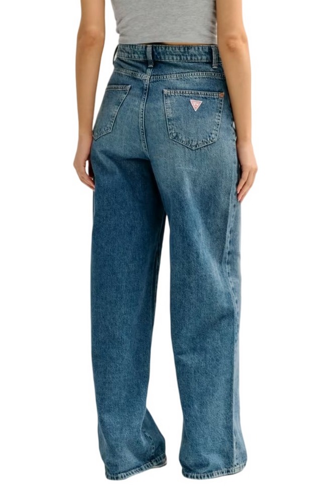 GUESS GINA WIDE LEG PANT ΠΑΝΤΕΛΟΝΙ ΤΖΙΝ ΓΥΝΑΙΚΕΙΟ BLUΕ DENIM