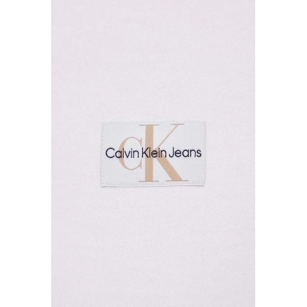 CALVIN KLEIN JEANS OXFORD BADGE SHIRT ΠΟΥΚΑΜΙΣΟ ΑΝΔΡΙΚΟ BRIGHT WHITE