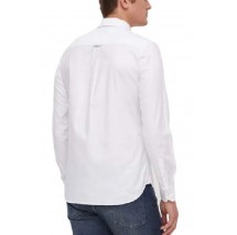 CALVIN KLEIN JEANS OXFORD BADGE SHIRT ΠΟΥΚΑΜΙΣΟ ΑΝΔΡΙΚΟ BRIGHT WHITE