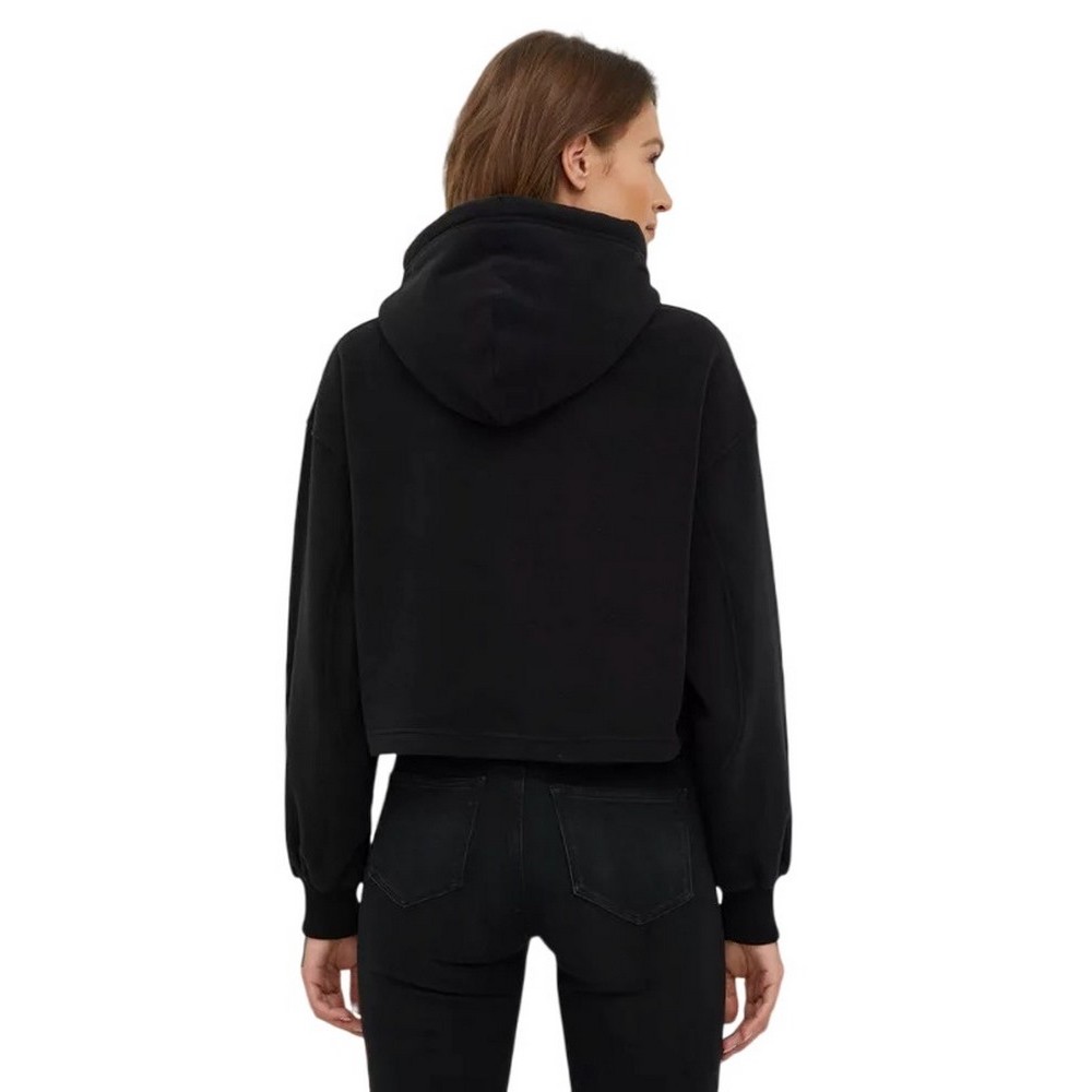 CALVIN KLEIN JEANS POLAR FLEECE HOODIE ΜΠΛΟΥΖΑ ΦΟΥΤΕΡ ΓΥΝΑΙΚΕΙΑ BLACK