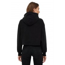 CALVIN KLEIN JEANS POLAR FLEECE HOODIE ΜΠΛΟΥΖΑ ΦΟΥΤΕΡ ΓΥΝΑΙΚΕΙΑ BLACK