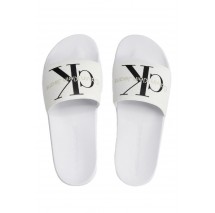 CALVIN KLEIN JEANS SLIDE MONOGRAM ΠΑΝΤΟΦΛΑ ΑΝΔΡΙΚΗ WHITE