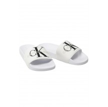 CALVIN KLEIN JEANS SLIDE MONOGRAM ΠΑΝΤΟΦΛΑ ΑΝΔΡΙΚΗ WHITE