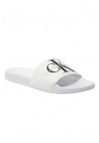 CALVIN KLEIN JEANS SLIDE MONOGRAM CO ΠΑΝΤΟΦΛΑ ΑΝΔΡΙΚΗ WHITE